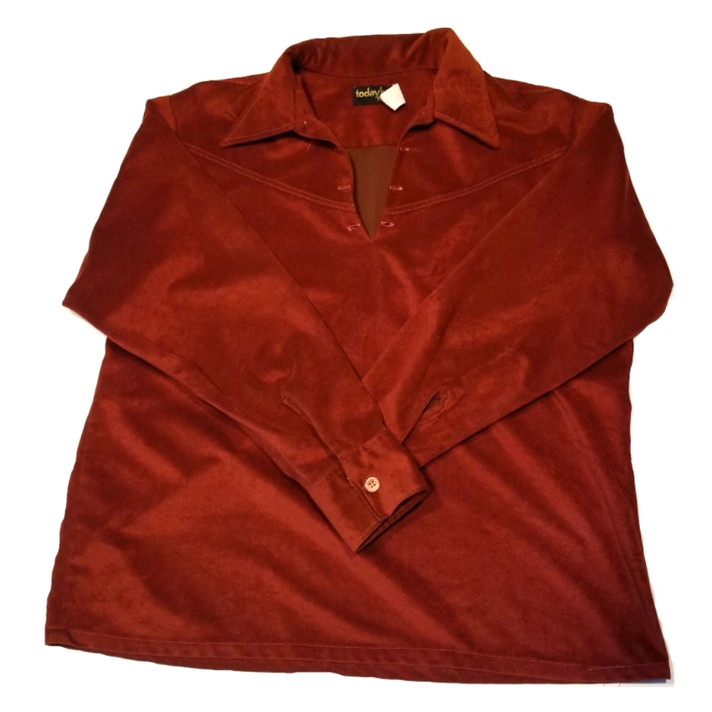 RARE 70s Vintage Suede Shirt by Today's Man